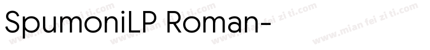 SpumoniLP Roman字体转换